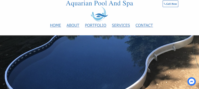 Picture of Aquarian Pool and Spa Website